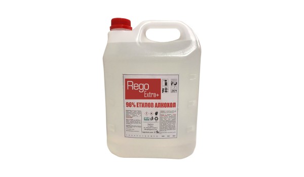 REGO EXTRA + quick-drying detergent 96% ethyl alcohol - 5 l.